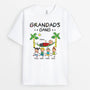 3140AUK1 grandads gang with 4 children  customised printing t shirts for grandad