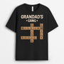 3142AUK1 black puzzle grandad t shirt  personalised gift ideas for grandad