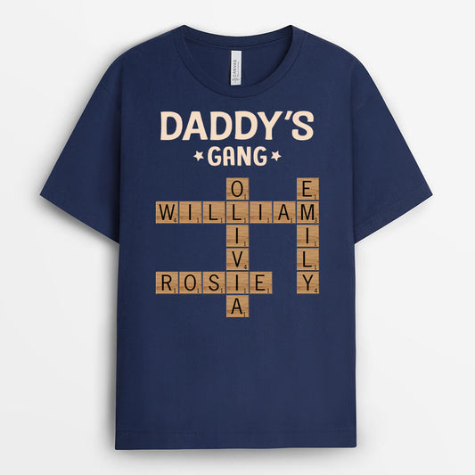 3142AUK2 black puzzle grandad t shirt  personalised gift ideas for grandad