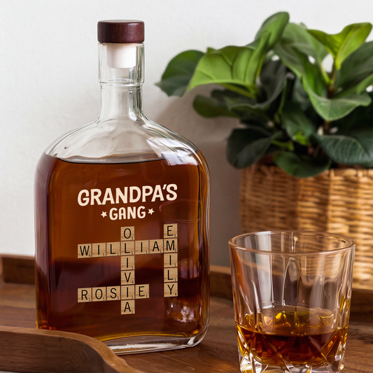 3142AUS1 personalized whiskey bottles crossword gifts for dadgrandpa 3142aicf0b