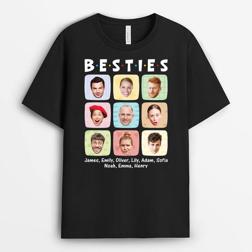 3158AUK1 besties t shirt  personalised present ideas for friends