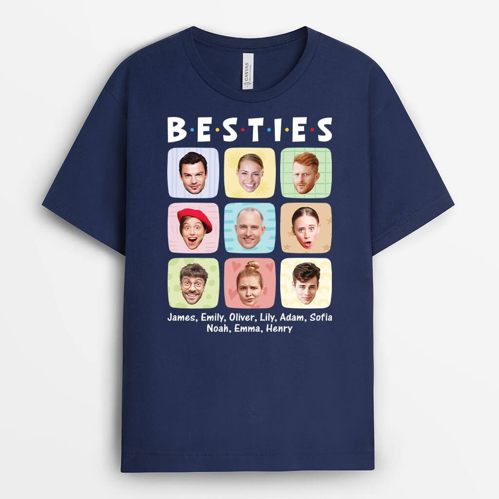 3158AUK2 besties t shirt  personalised present ideas for friends