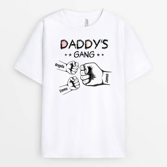 3159AUK2 grandads gang fist bump  personalised t shirt ideas for grandad