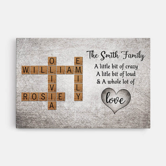 3161CUK1 the smith family canvas  personalised gift ideas for family