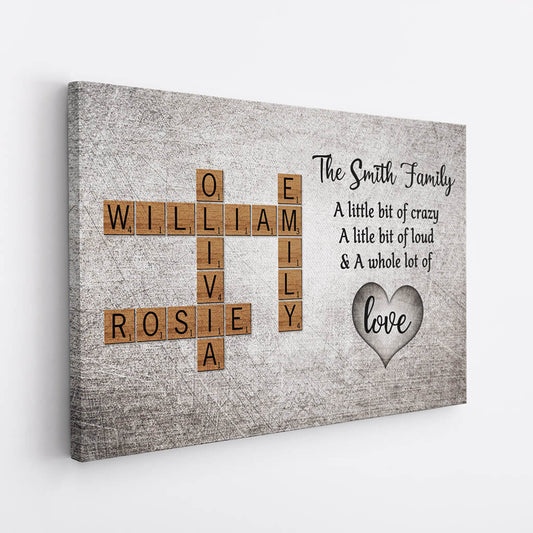 3161CUK2 the smith family canvas  personalised gift ideas for family