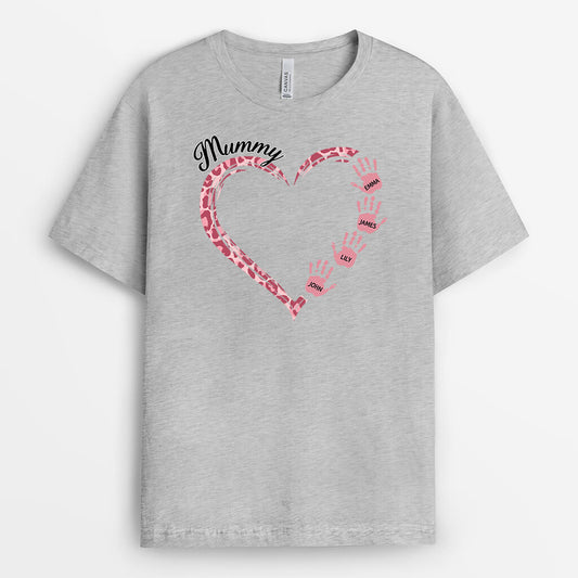 3169AUK2 grandma heart hands t shirt  personalised gifts for grandma