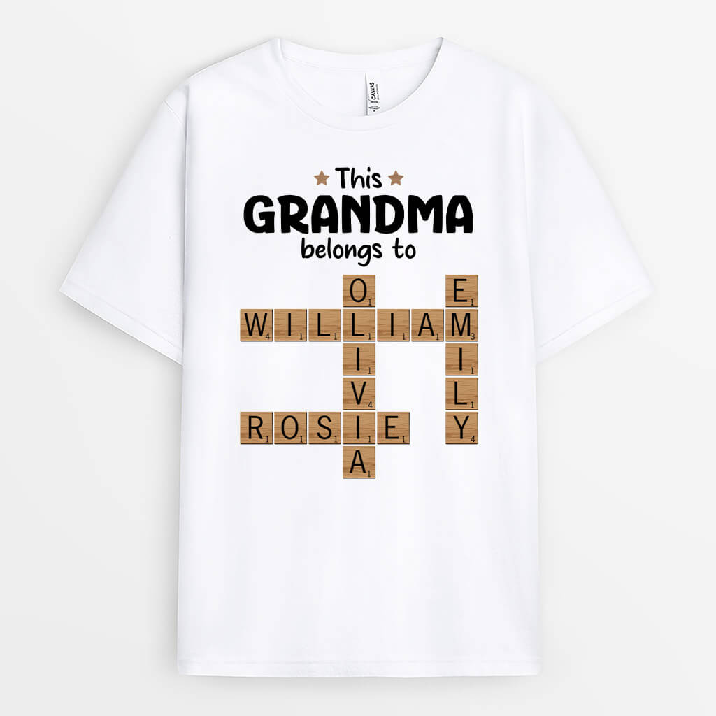 3171AUK1 puzzle this grandad belongs to  personalised t shirts for grandad