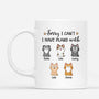 3174MUS1 funny cat mug personalized sorry i cant i have plans with my cat 3174M8Z8D