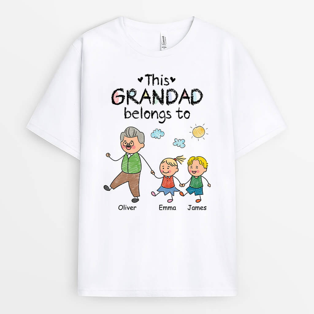 3175AUK1 this grandma belongs to  personalised t shirt design for grandma