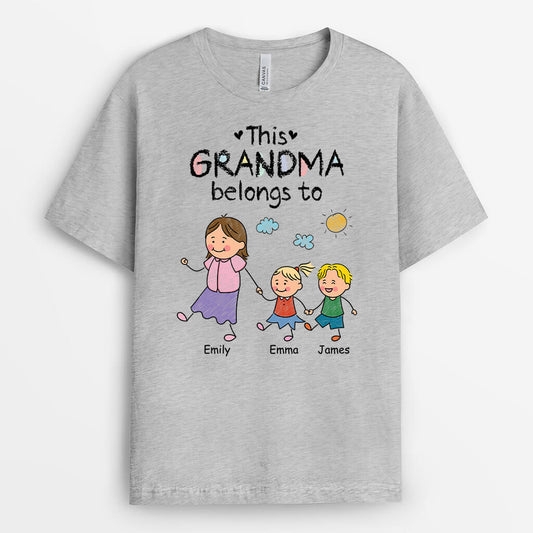 3175AUK2 this grandma belongs to  personalised t shirt design for grandma