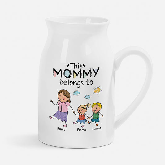 3175OUS1 this mom belongs to vase custom gifts for mom dad grandma grandpa 3175o8p8a