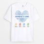 3177AUK1 love finger print grandads gang  personalised t shirts for grandad