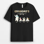 3180AUK1 black dancing bear grandads gang t shirt  personalised gifts for grandad