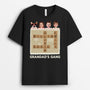 3184AUK1 grandads gang crossword  personalised face t shirt for grandad