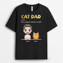 3187AUK1 cat dad dictionary t shirt  customised gifts for him