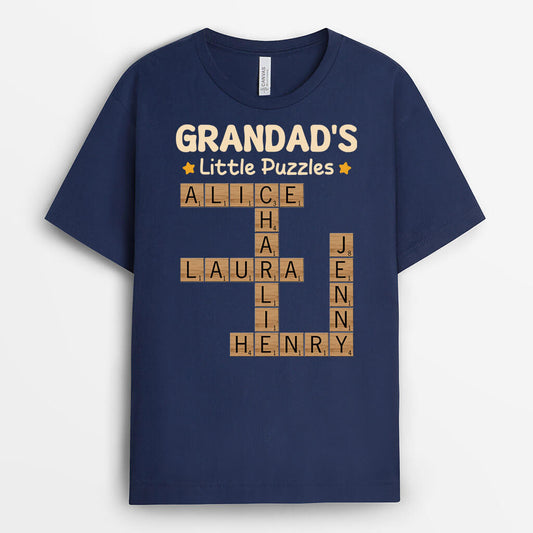 3199AUK2 grandmas little puzzles t shirt  personalised presents for grandma