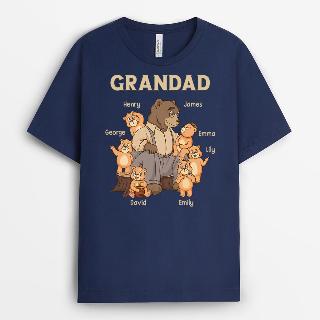 3213AUK1 grandad bear t shirt  personalised presents for grandad_1afc713c 4cdc 44bd a843 e16dda2890d1