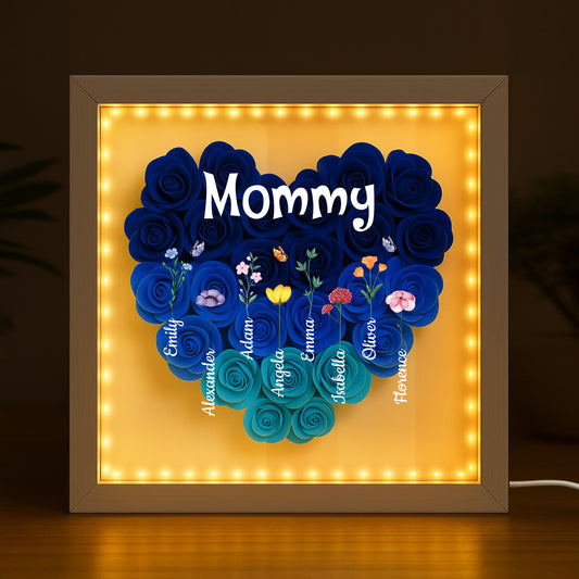 3219OUS2 personalized grandmother gifts_ grandma flower shadow box 3219O6L8A