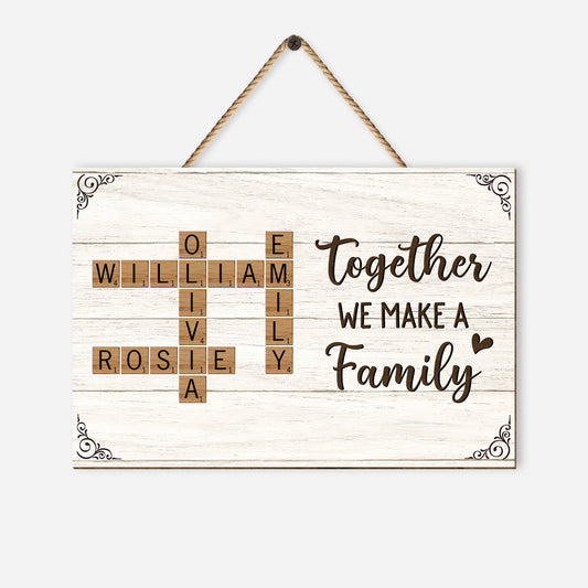 3221QUS1 crossword puzzle art wooden sign personalized family gifts 3221q6f5i