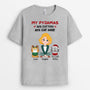 3233AUK1 my pyjamas 20_ cotton 80_ cat hair t shirt  custom presents for her