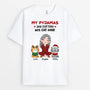 3233AUK2 my pyjamas 20_ cotton 80_ cat hair t shirt  custom presents for her