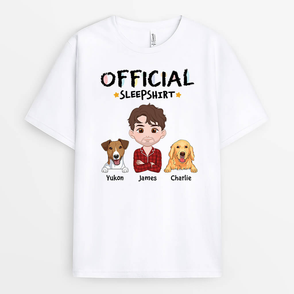 3267AUK2 cartoon official sleepshirt  personalised gifts for dog mum