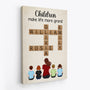 3289CUS2 grandkids make life more grand canvas personalised gift ideas for grandma