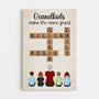3289CUS3 grandkids make life more grand canvas personalised gift ideas for grandma