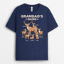 3292AUK1 deer grandads gang t shirt  personalised gifts for grandad