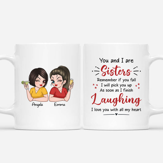 3297MUK1 personalised you and i are sisters mug  personalised gifts for siblings