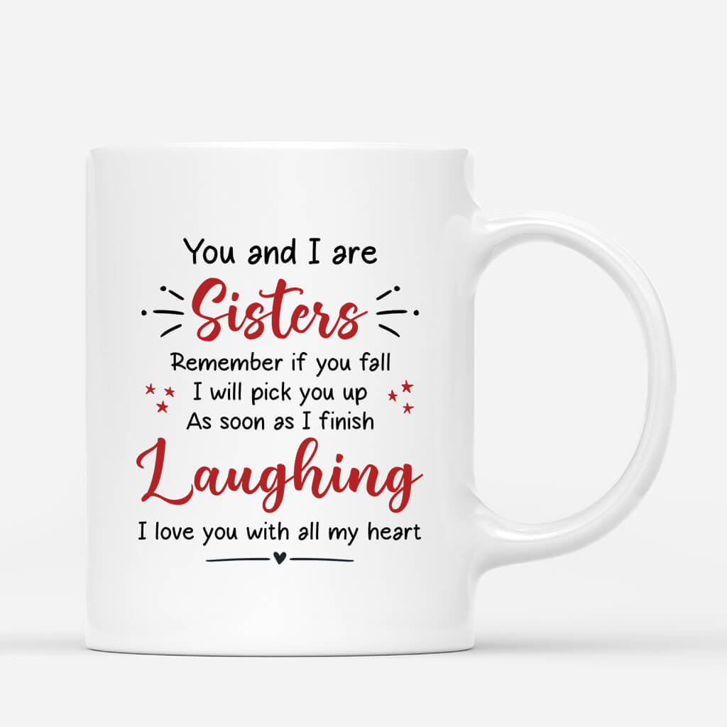 3297MUK3 personalised you and i are sisters mug  personalised gifts for siblings