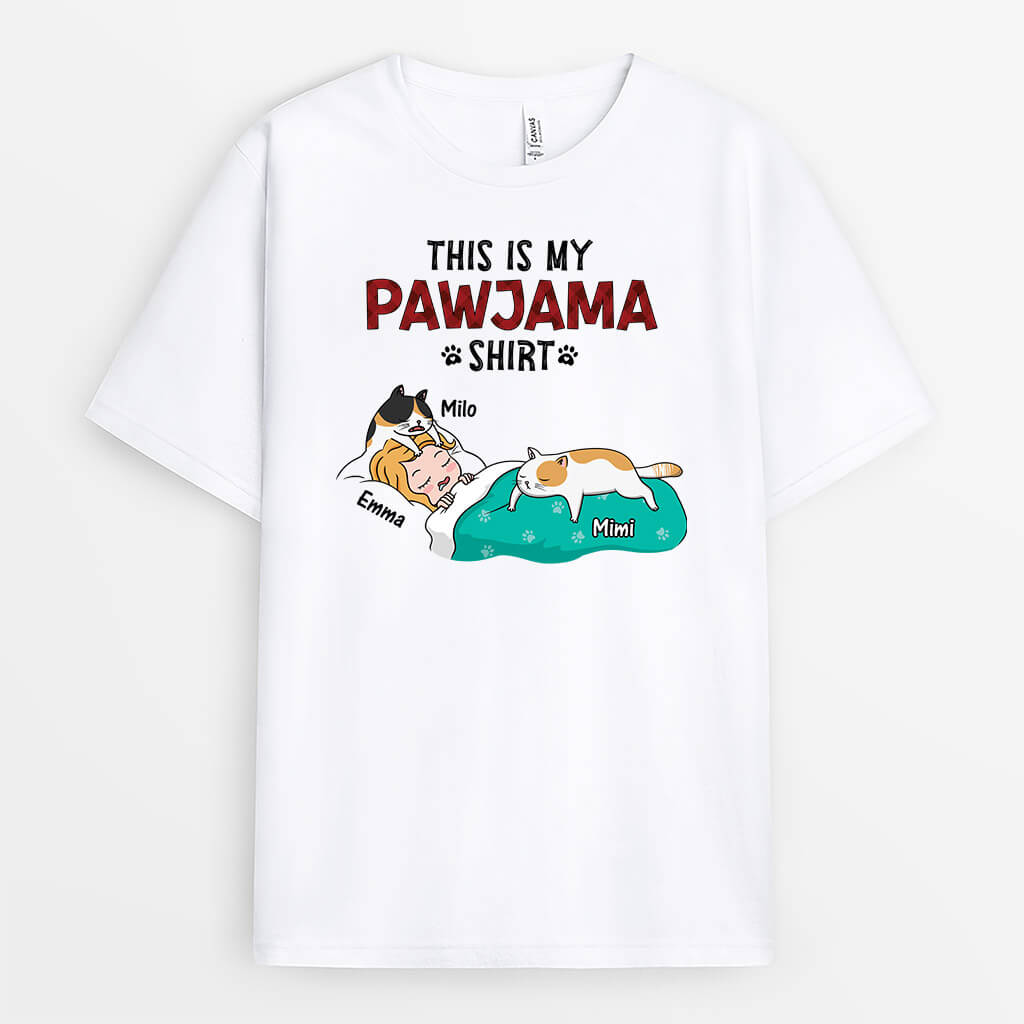 3303AUK1 this is my pawjama shirt  personalised gifts for cat dad