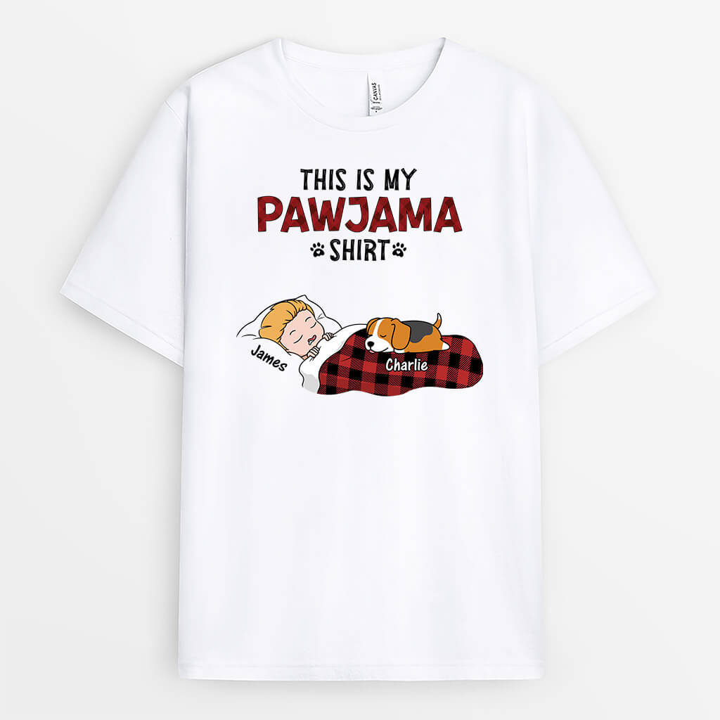 3303AUK1 this is my pawjama shirt  personalised gifts for dog dad