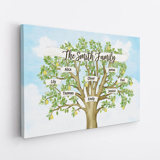 3317CUK2 the smith family pear tree t shirt  personalised gifts for family