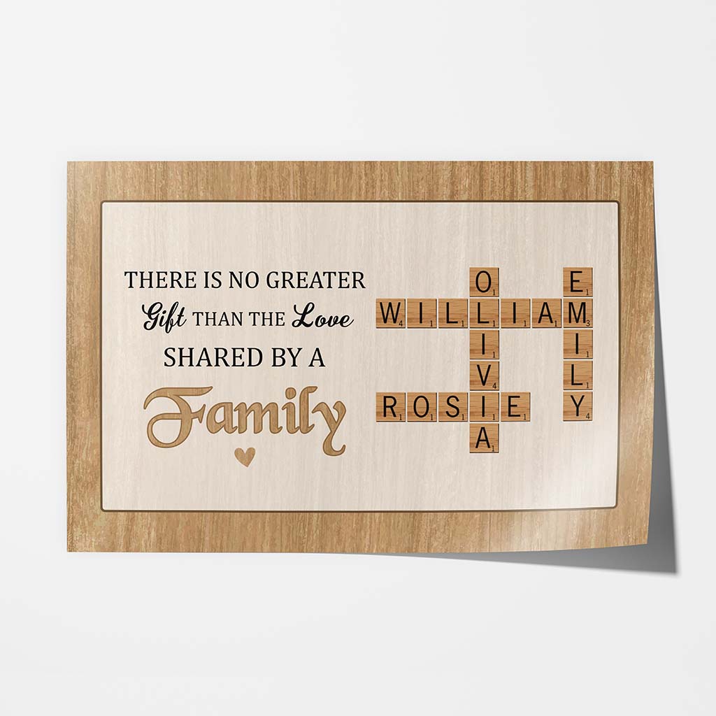 3335SUK1 there is no greater gift than the love shared by a family poster  custom family gifts