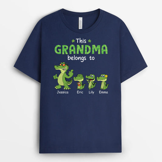 3339AUK2 this grandad belongs to crocodiles t shirt  personalised gifts for grandad