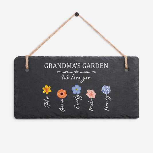 3340AUS1 personalized slate garden signs momgrandmas garden gifts 3340ae8l7a