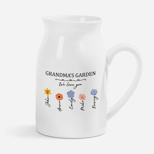 3340OUS1 grandmas garden vase with grandkids names custom gifts for grandmamom 3340o8l7a