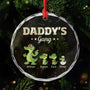 3345OUS1 custom christmas gifts for dad crocodile daddys gang glass ornament 3345O3M8B_69de9633 0d51 4c4d 9652 7f94e6aa8263
