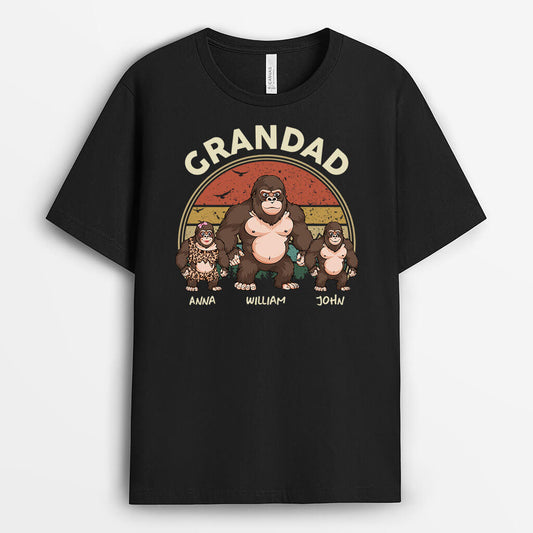 3357AUK1 kingkongs grandad t shirt  personalised gifts for grandad