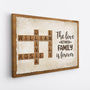 3368CUK2 personalised together we make a family crossword canvas  personalised gift for family