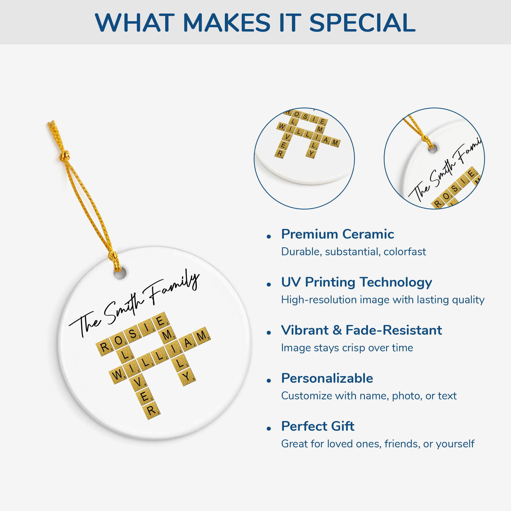 3370OUS4 personalized crossword gifts for family ceramic xmas ornaments 3370O6T5I