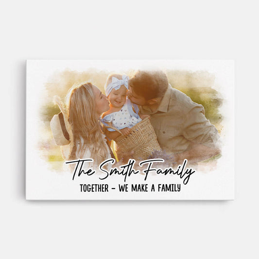 3371CUK1 the family together we make a family canvas  personalised gifts for family