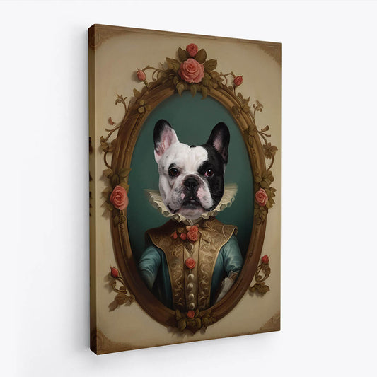 3373CUK2 royal cat portrait canvas  personalised gift for cat lovers