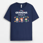 3385AUK2 this grandad belongs to grandkids christmas t shirt  personalised gift for grandad