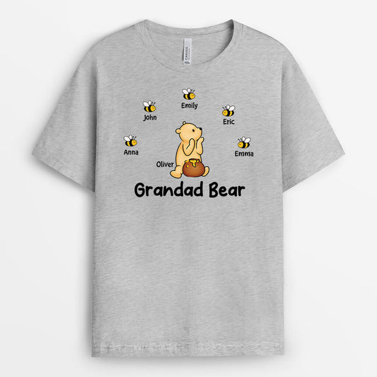 3394AUK2 grandma bear t shirt  personalised gifts for grandma