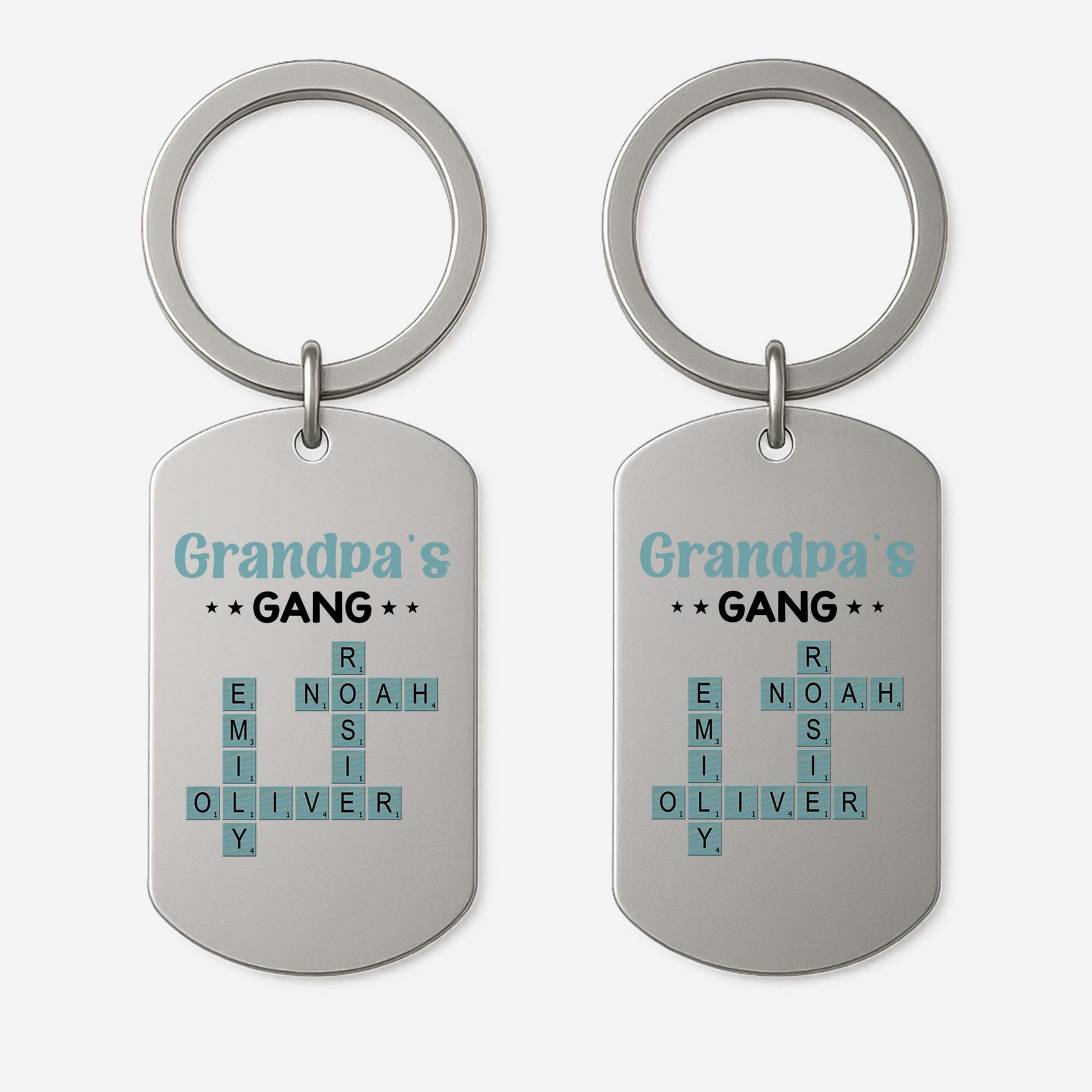 3402JUS1 personalized metal keychains _ crossword gifts for grandpa 3402J8Q5B