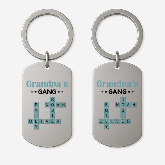 3402JUS1 personalized metal keychains _ crossword gifts for grandpa 3402J8Q5B