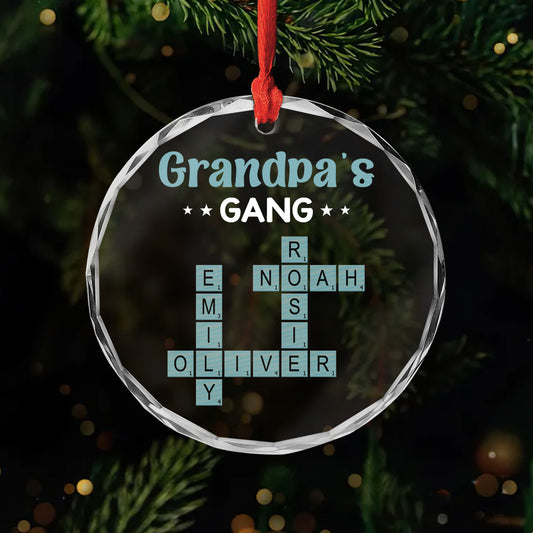 3402OUS1 personalized glass ornaments _ crossword gifts for grandpa 3402O8Q5B