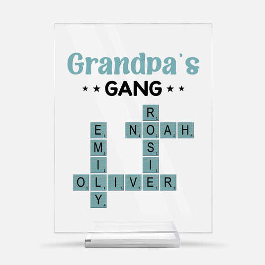3402RUS1 personalized acrylic plaques _ crossword gifts for grandpa 3402R8Q5B